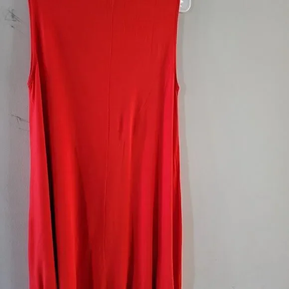 asos Petite Red Casual Midi Dress - Picture 12 of 15